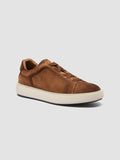 SLOUCH 001 - Sneakers in Pelle Scamosciata Marrone - thumb image 3,side view