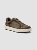 SLOUCH 001 - Grüne Sneakers aus Wildleder - thumb image 3,side view