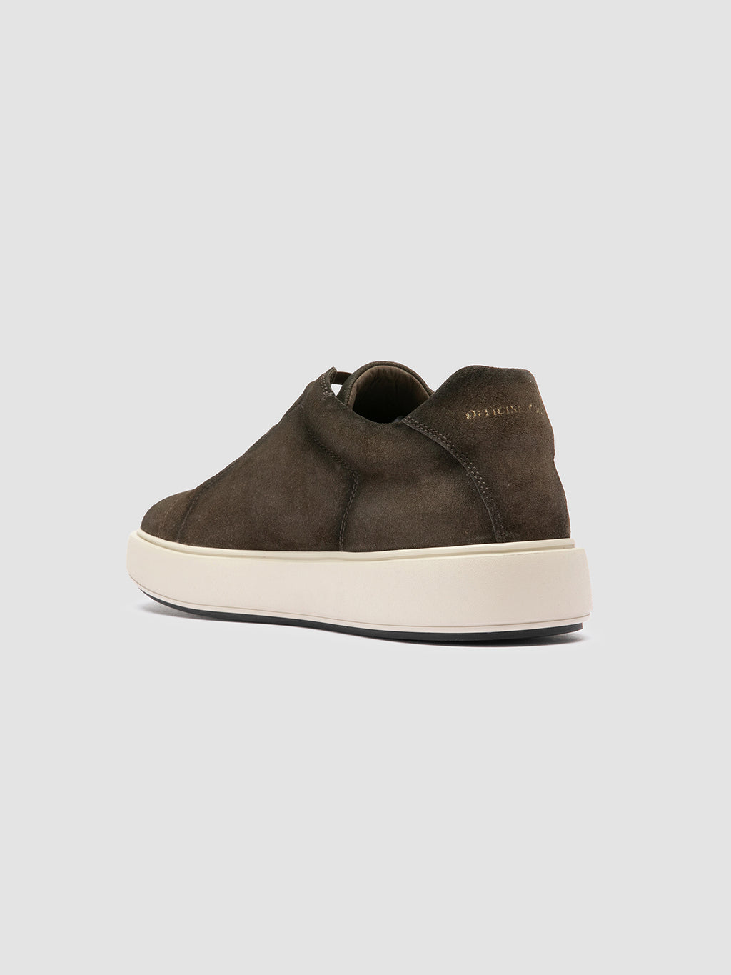 SLOUCH 001 - Grüne Sneakers aus Wildleder - image 4,side view