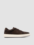 SLOUCH 001 - Sneakers in Pelle Scamosciata Marrone - thumb image 1,side view