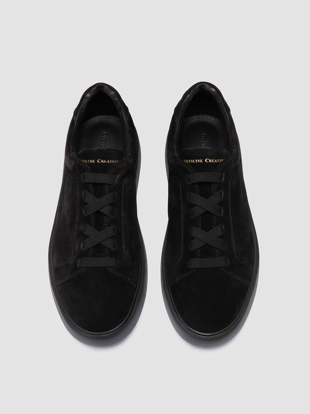 SLOUCH 001 - Black Suede Sneakers - image 2,side view