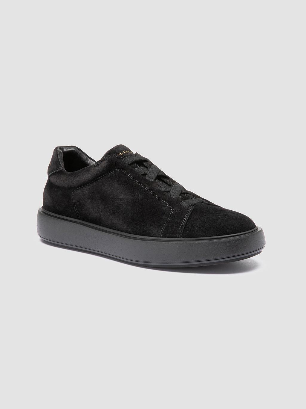 SLOUCH 001 - Black Suede Sneakers - image 3,side view