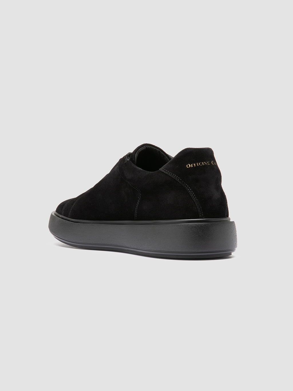 SLOUCH 001 - Black Suede Sneakers - image 4,side view