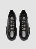 SLOUCH 001 - Black Leather Sneakers