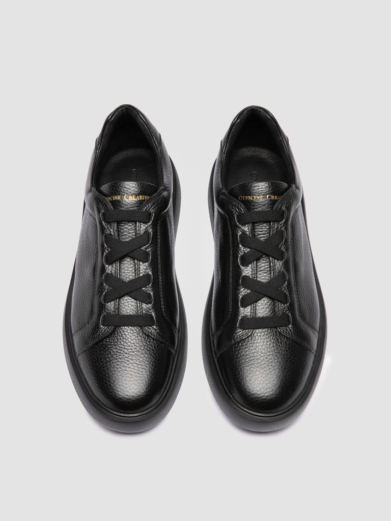 SLOUCH 001 - Black Leather Sneakers