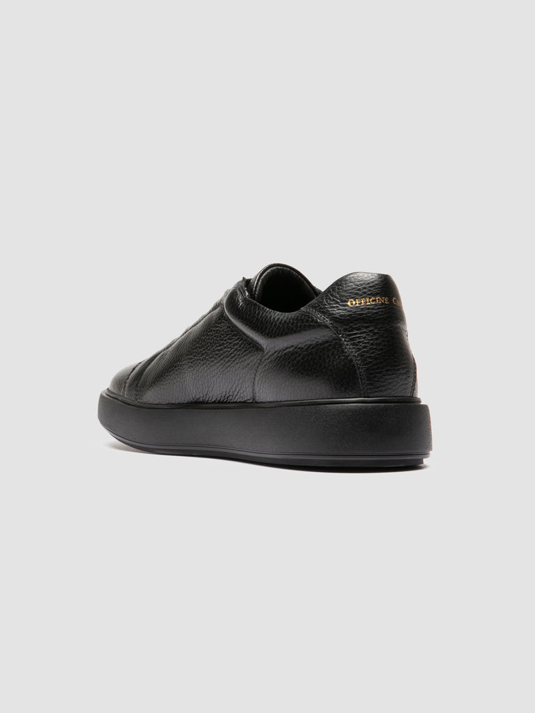 SLOUCH 001 - Black Leather Sneakers