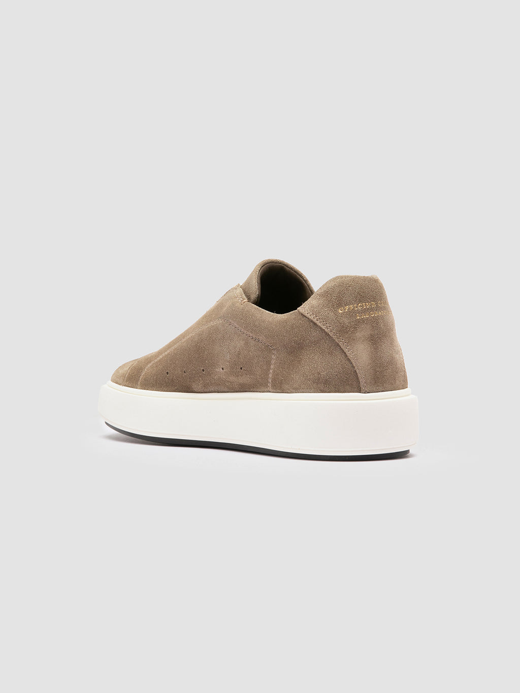 SLOUCH 101 - Taupe Suede Sneakers - image 4,side view