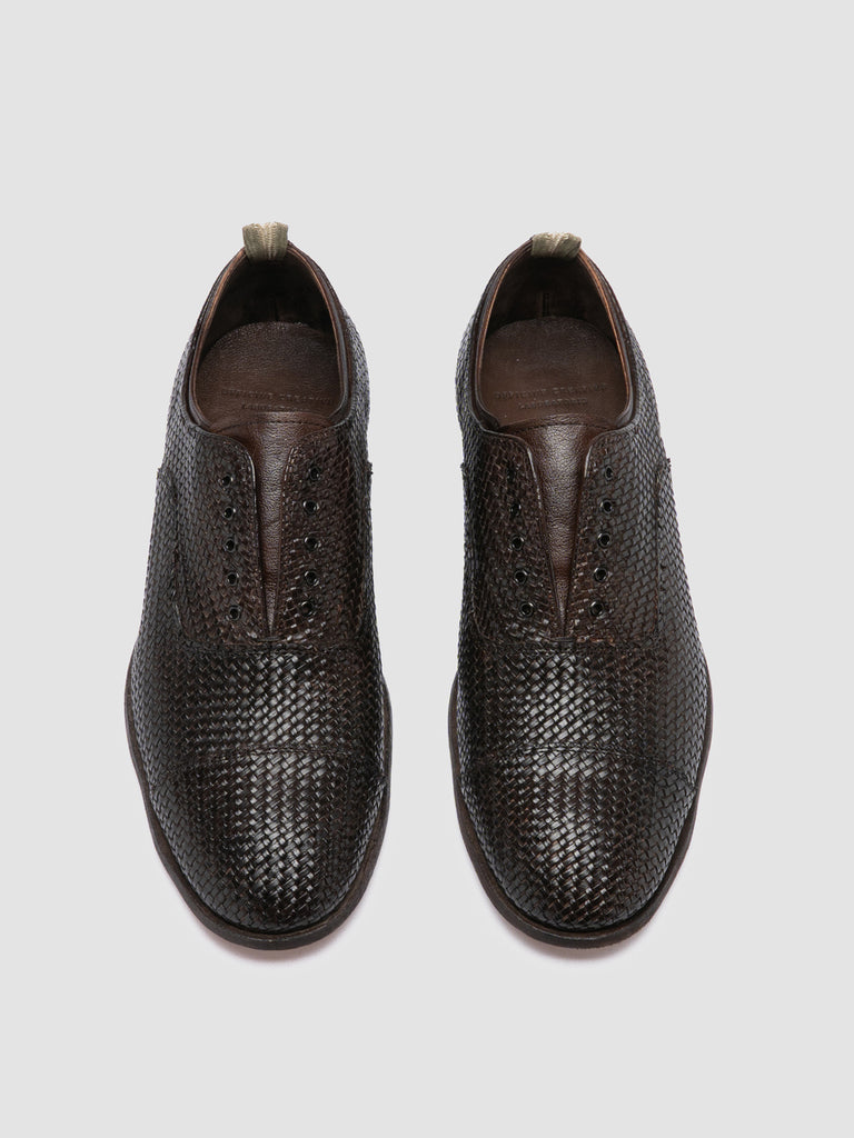 SOLITUDE 007 - Brown Leather Oxford Shoes