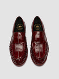 SOLITUDE 107 - Burgundy Leather Penny Loafers