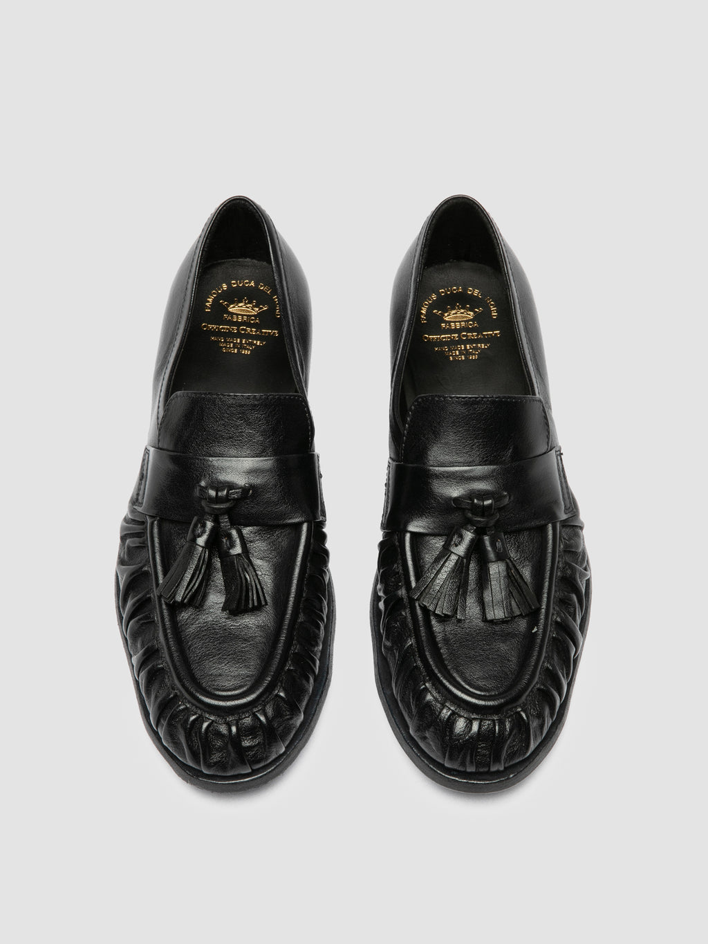 SOLITUDE 108 - Blue Leather Tassel Loafers