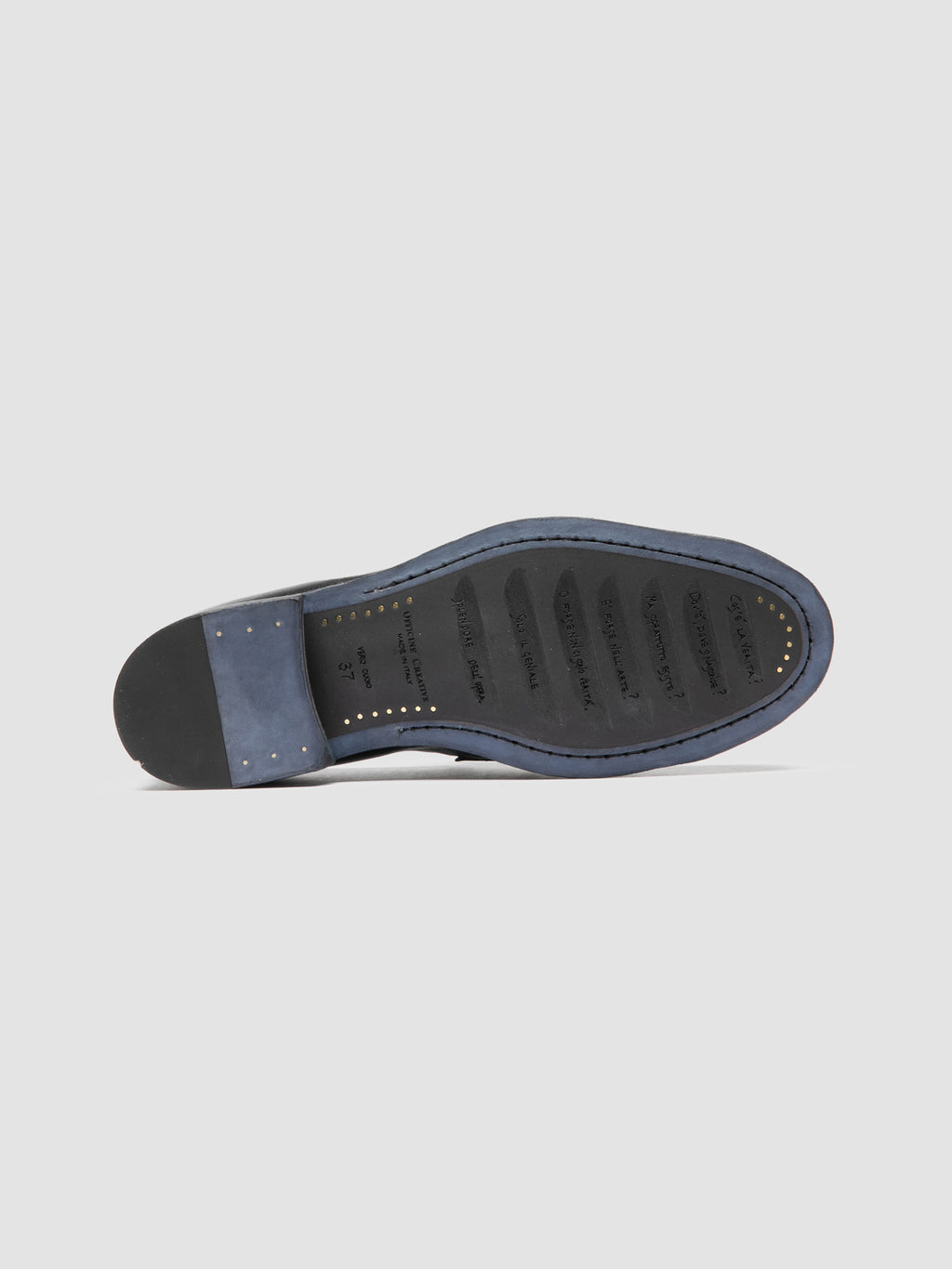 SOLITUDE 108 - Blue Leather Tassel Loafers