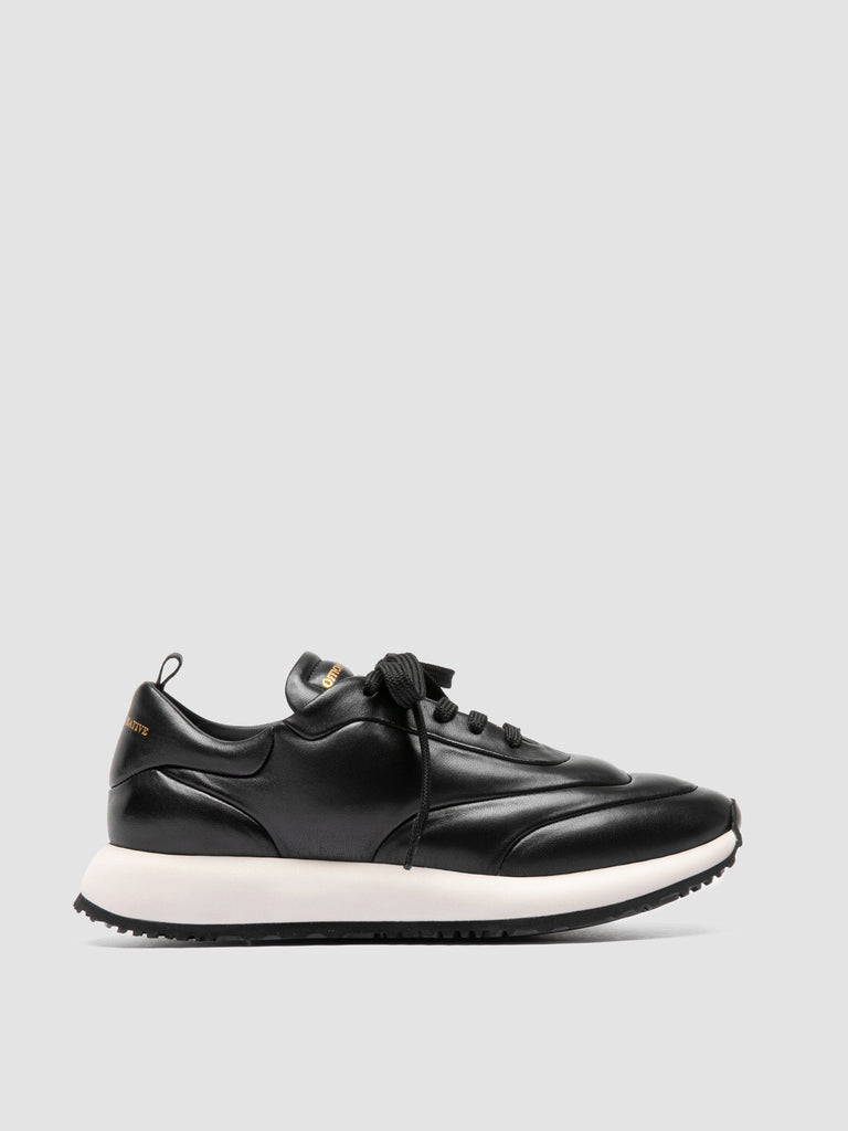 SOLSTICE 101 - Black Leather Sneakers