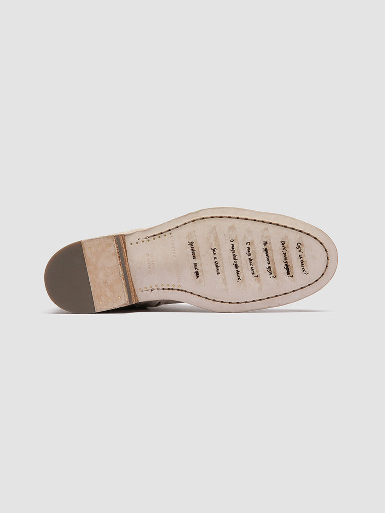 SOUND 004 - Ivory Suede Zipped Boots