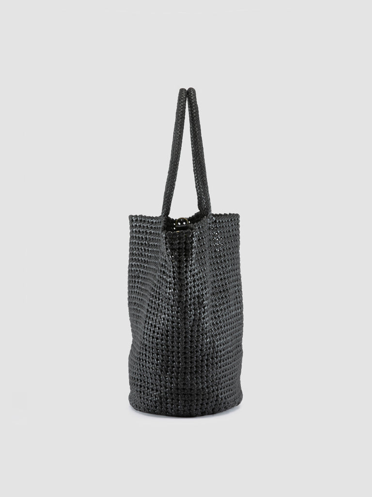 SUSAN 012 - Black Leather Shoulder Bag