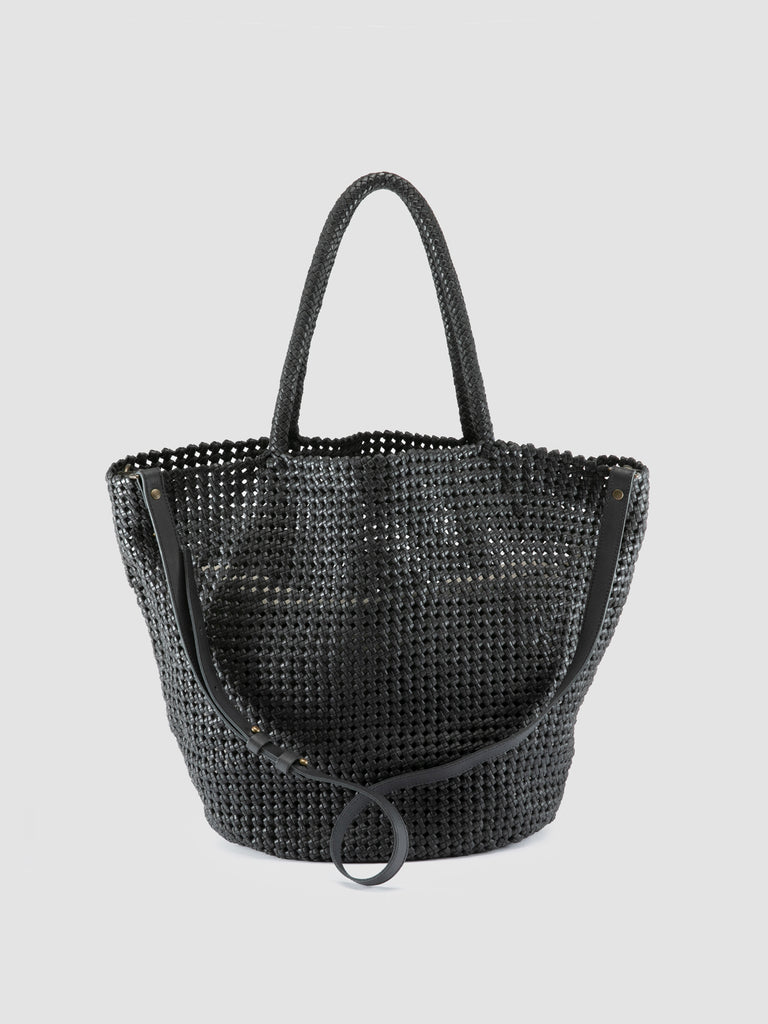 SUSAN 012 - Black Leather Shoulder Bag