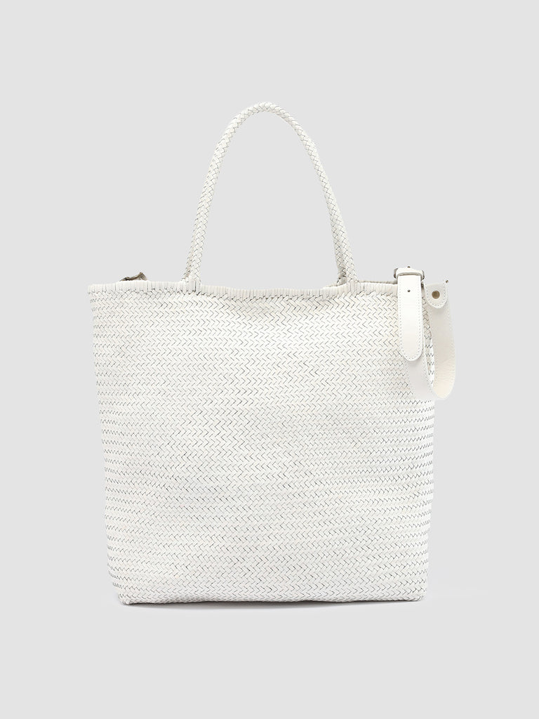 SUSAN 03 - White Leather Shoulder Bag