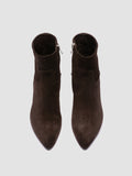 SUZY 005 - Brown Suede Zipped Boots