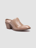 SYDNE 012 - Taupe Leather Mules
