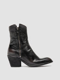 SYDNE 018 - Black Leather Zipped Boots