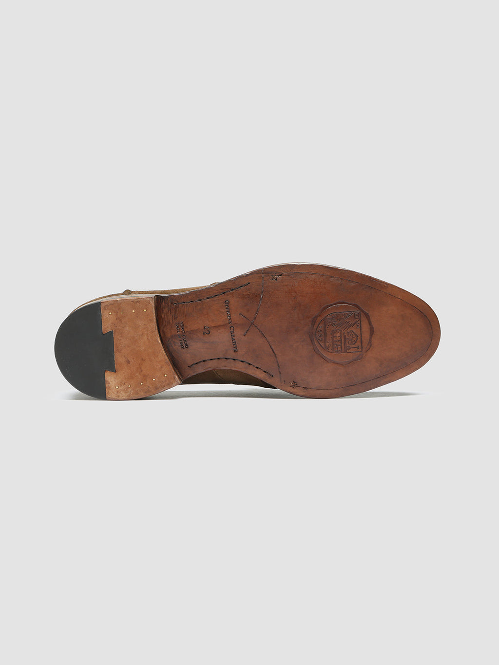TEMPLE 016_S - Brown Suede Penny Loafers
