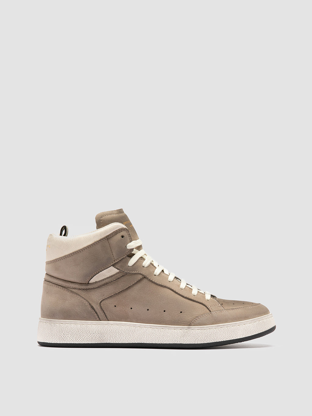 THE ANSWER 004 - Taupe Leather and Suede High Top Sneakers Men Officine Creative - 1