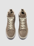 THE ANSWER 004 - Taupe Leather and Suede High Top Sneakers Men Officine Creative - 2