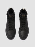 THE ANSWER 004 - Black Leather and Suede High Top Sneakers Men Officine Creative - 2