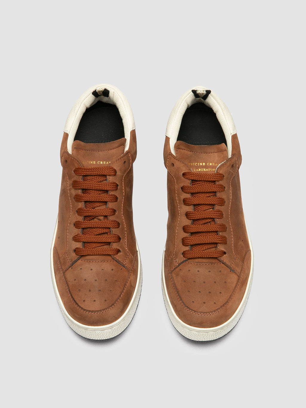 THE ANSWER 102 - Brown Nubuck Low Top Sneakers Women Officine Creative - 2