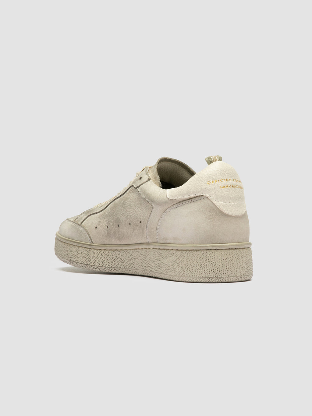 THE ANSWER 107 - Off White Nubuck Low Top Sneakers Women Officine Creative - 4