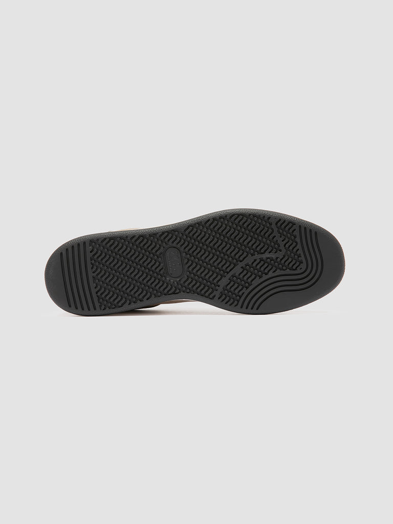 THE ANSWER 002 - Beige Leather and Suede Sneakers