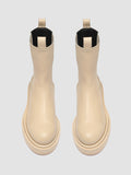 TONAL 105 - Ivory Leather Chelsea Boots