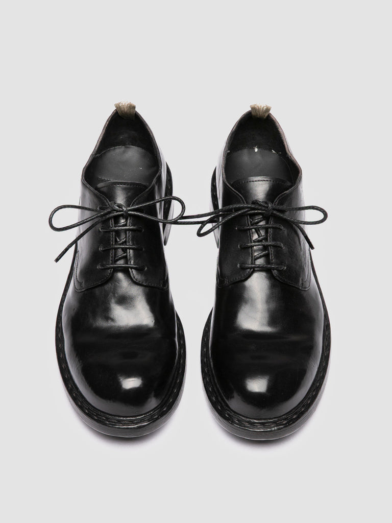 TRIPLE 001 - Black Leather Derby Shoes