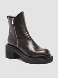 UNIQUE 002 - Brown Leather Ankle Boots