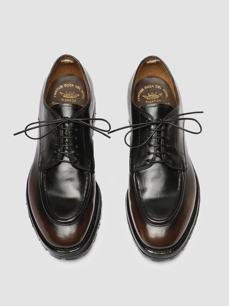 VAIL 009 - Dark Brown Leather Derby Shoes