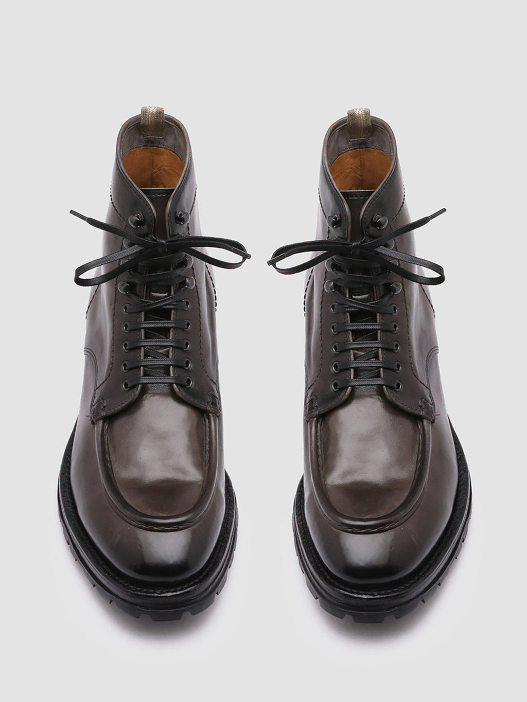 VAIL 010 - Grey Leather Ankle Boots