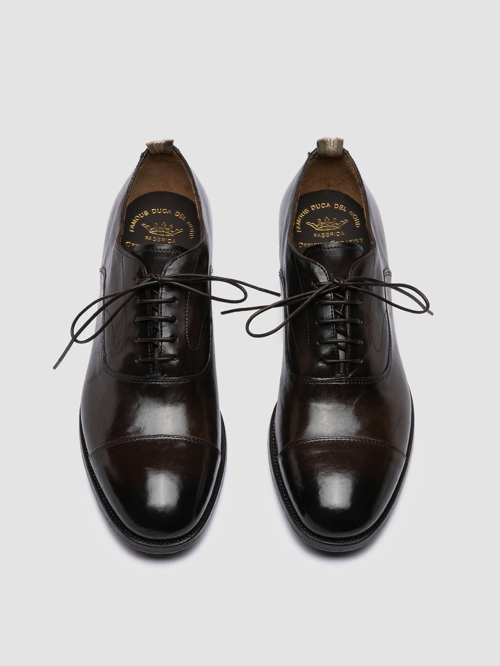 VANDERBILT CAOU 011 - Brown Leather Oxford Shoes