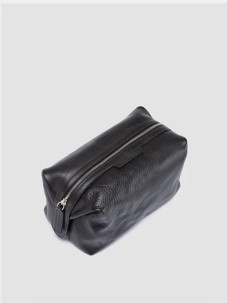 VANITY CASE 001 - Black Leather Pouch