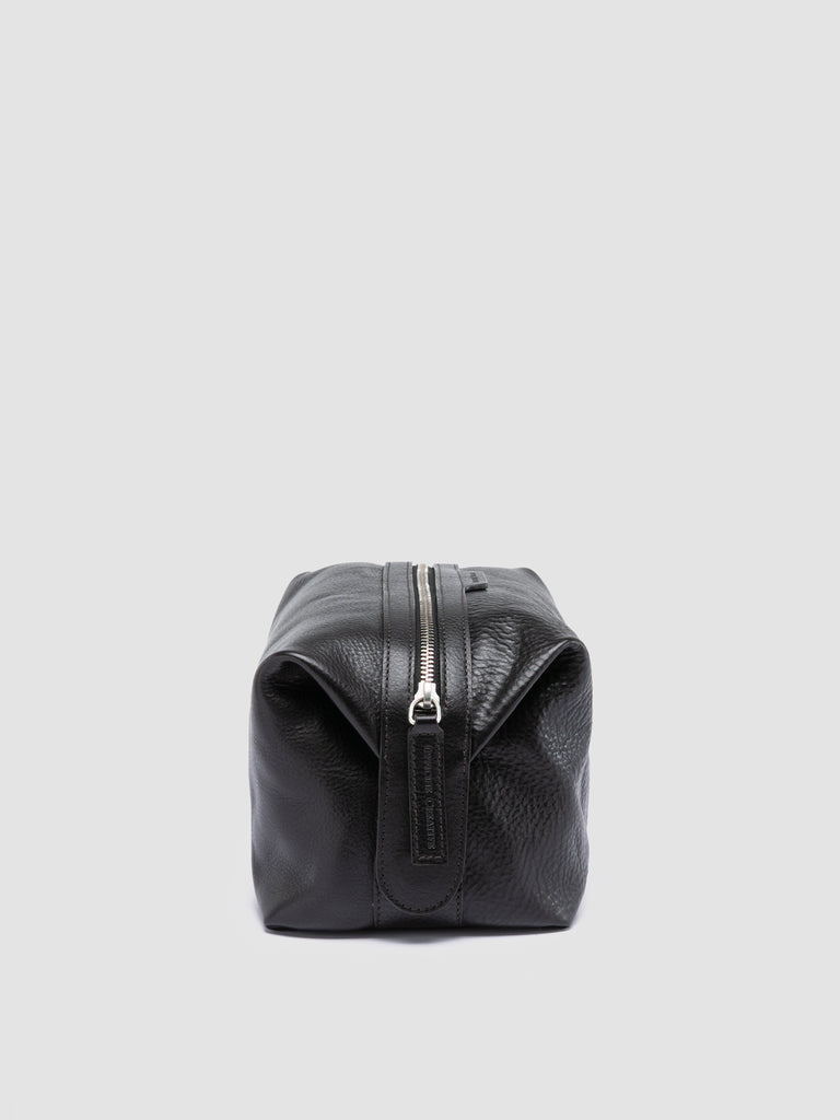 VANITY CASE 001 - Black Leather Pouch
