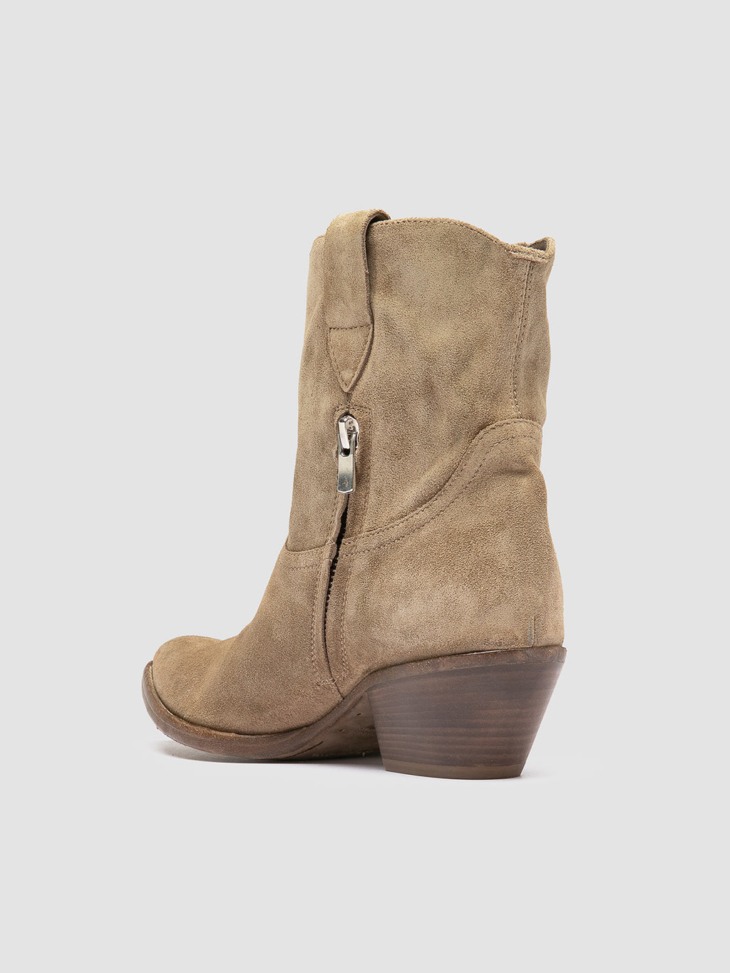 WANDA DD 104 - Brown Suede Zip Boots