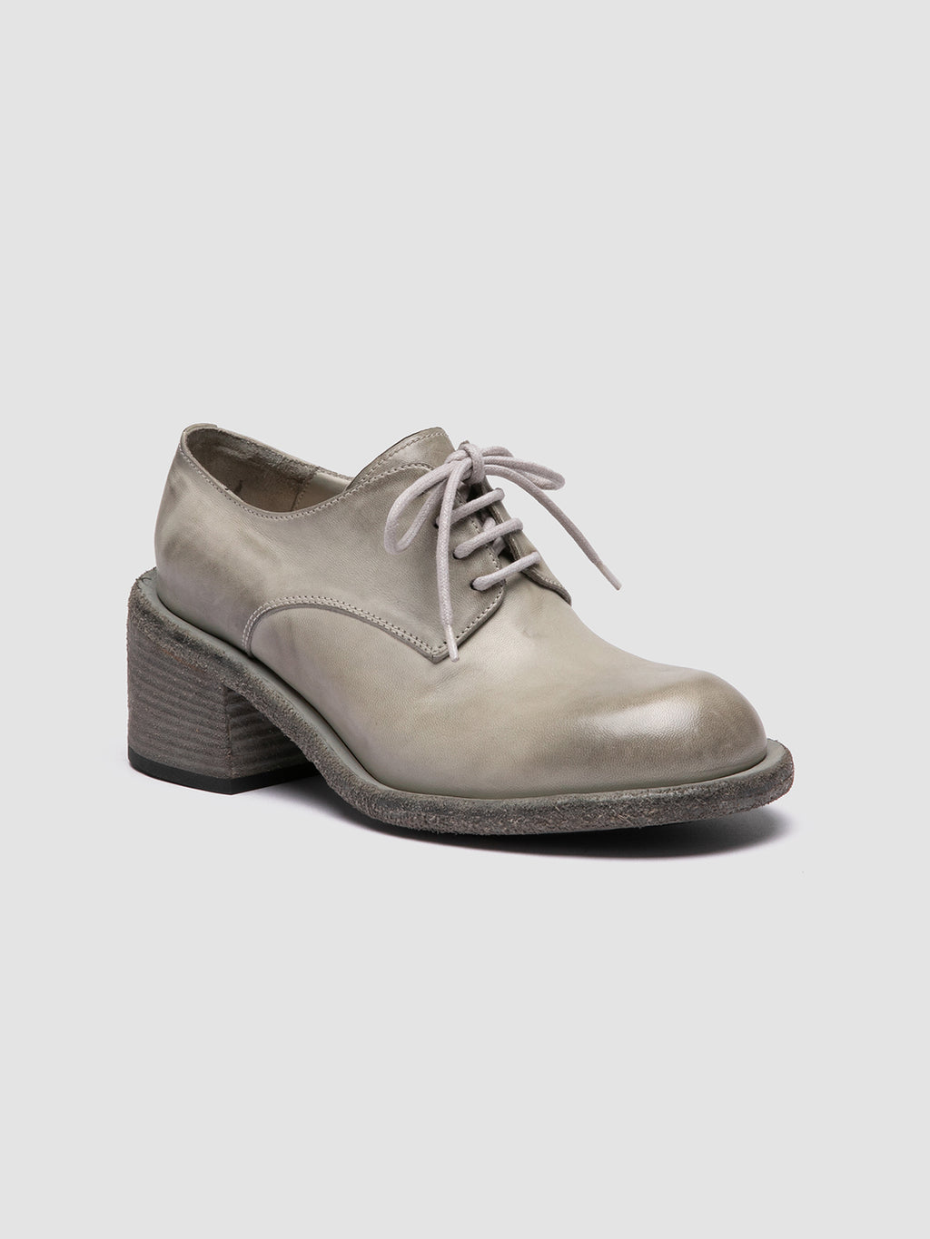 WILDS 001 - Grey Leather Derby Shoes Women Officine Creative - 3