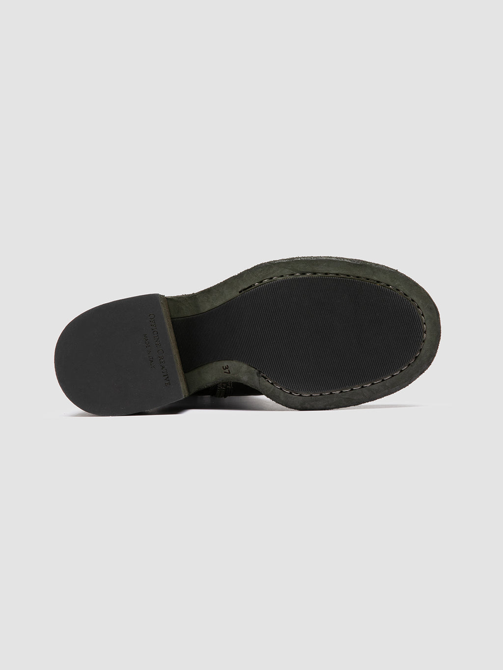 WILDS 004 - Green Leather Zipped Boots