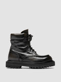 WISAL DD 126 - Dark Green Leather Lace-Up Boots