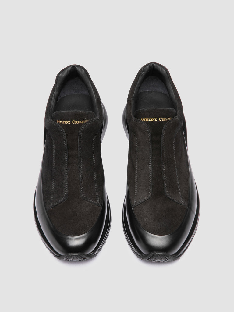 ZODIAC 001 - Black Suede and Leather Sneakers Officine Creative - 2
