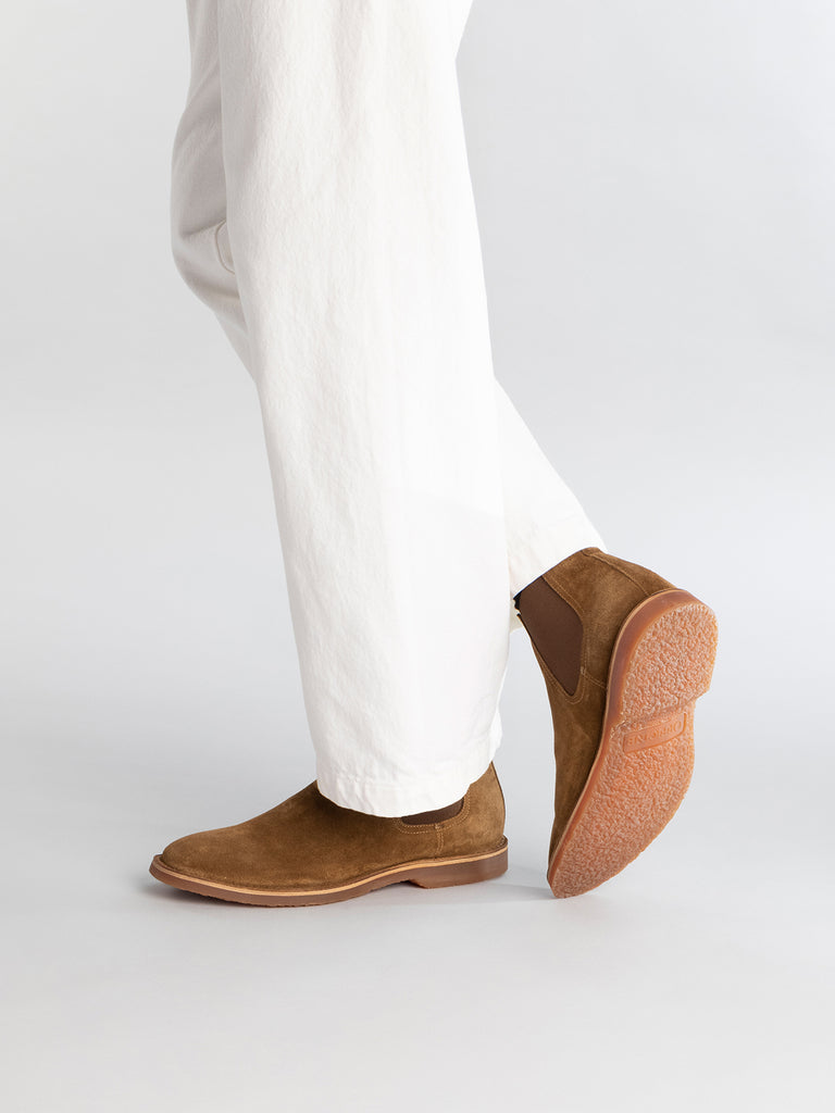 KENT 005 - Beige Suede Chelsea Boots