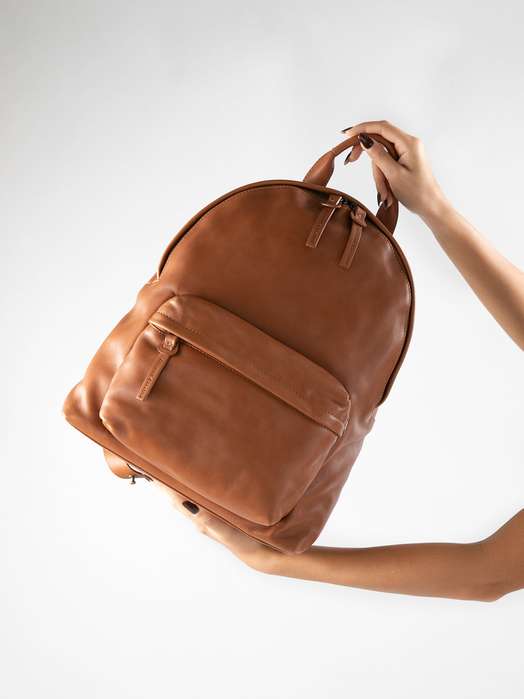 MINI PACK -  Tan Leather Backpack