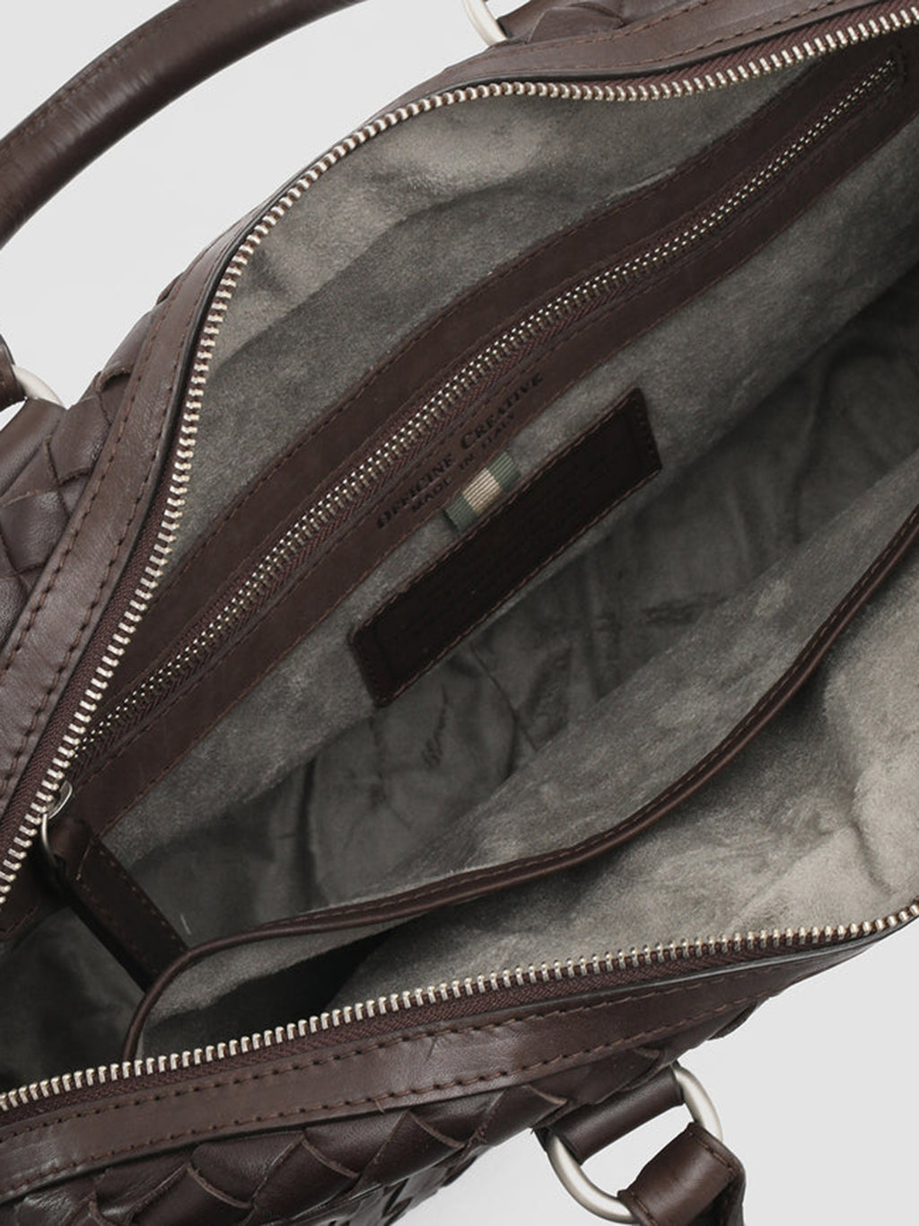 ARMOR 011 - Brown Woven Leather Bag  Officine Creative - 7