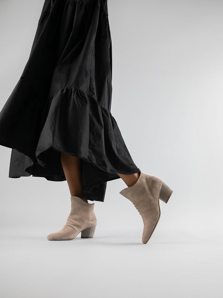 BETH 006 - Taupe Suede Ankle Boots Women Officine Creative - 7