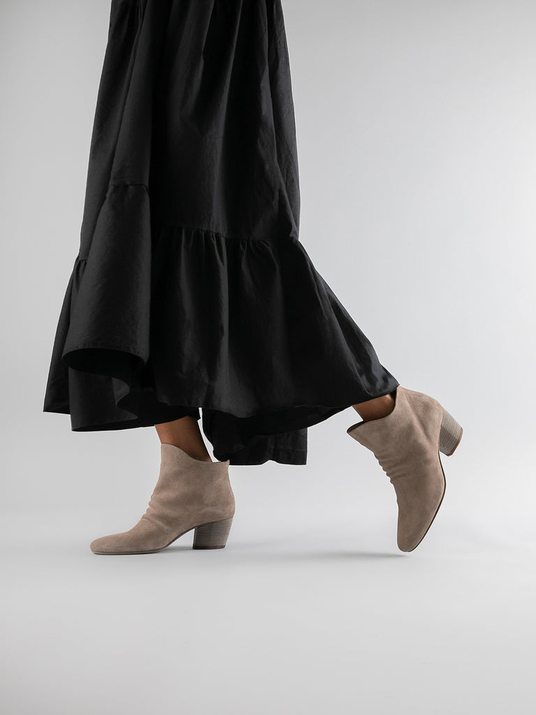 BETH 006 - Taupe Suede Ankle Boots Women Officine Creative - 6