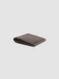 BOUDIN 123 - Braune Faltbrieftasche aus gewebtem Leder - thumb image 3,side view