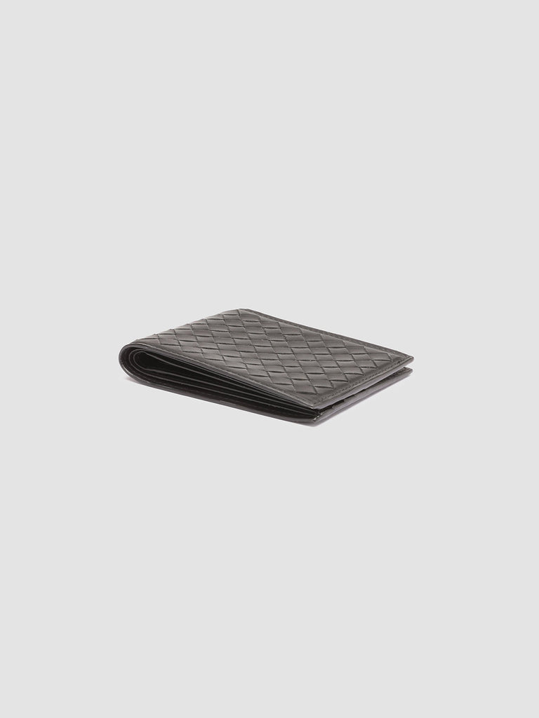 BOUDIN 123 - Black Leather Bifold Wallet  Officine Creative - 2